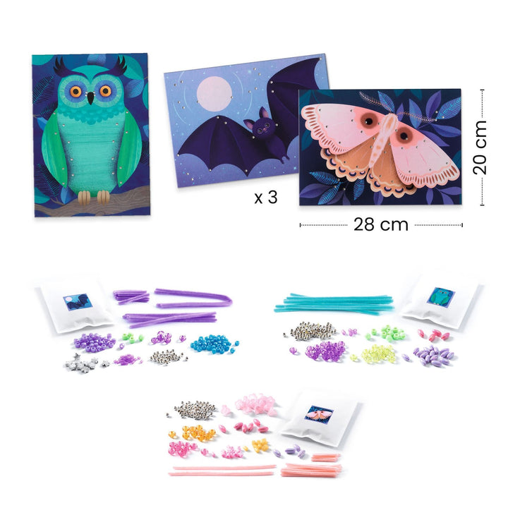 Djeco | Treading Beads and Pipe Cleaners | Light up the night | 5 - 7 years