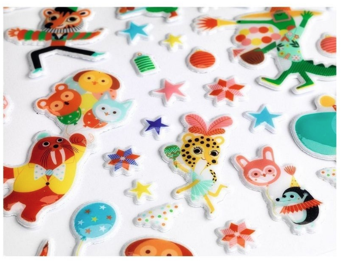 Djeco | 118 Puffy Sticker | Mothers and Babies | 3 - 6 jaar - Kleine Eland