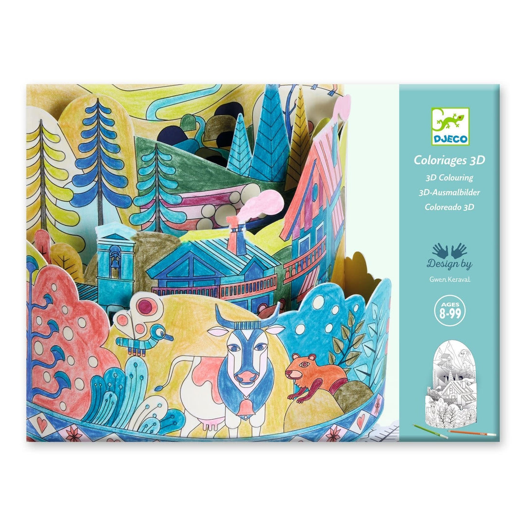 Djeco | 3D Colouring | On top…of the World | 8+ - Kleine Eland