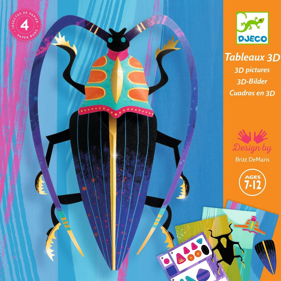 Djeco | 3D Pictures | Paper Bugs | 7 - 12 jaar - Kleine Eland