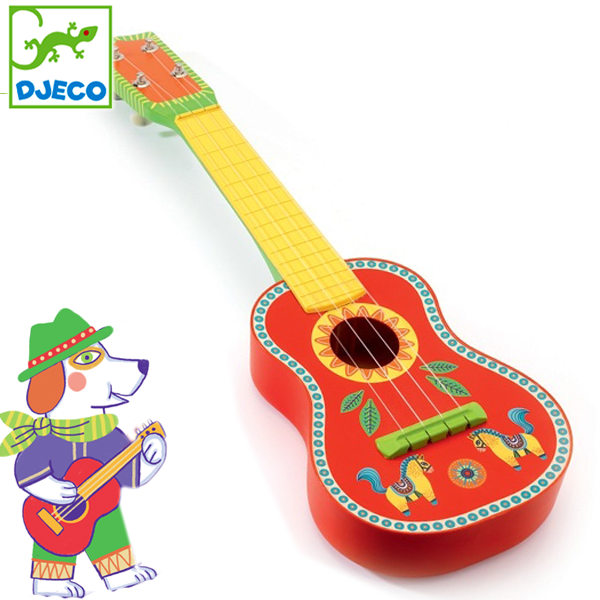 Djeco | Animambo | Houten Ukukélé | 53 cm | 3+ - Kleine Eland