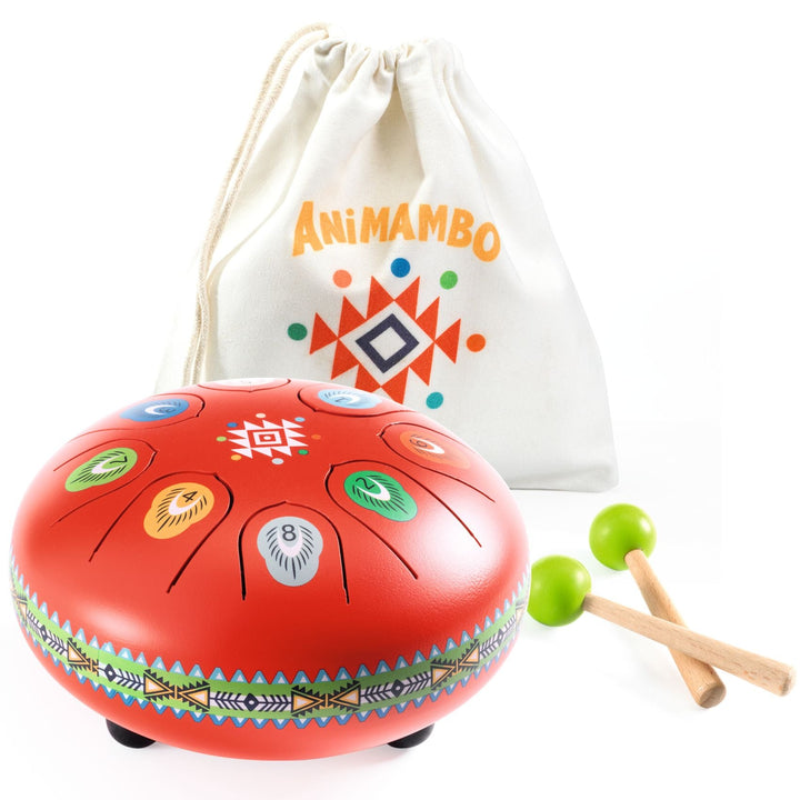 Djeco | Animambo | Rode Tongue Drum | 5+ - Kleine Eland