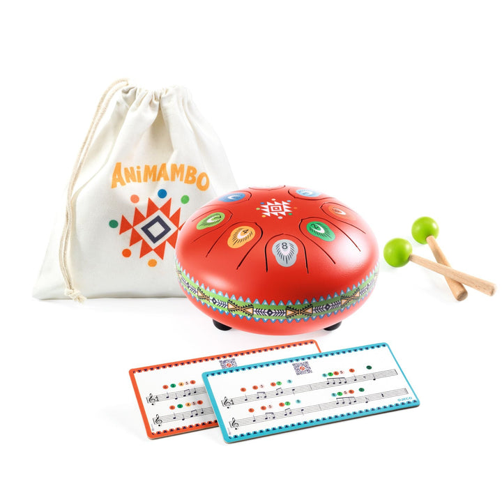 Djeco | Animambo | Rode Tongue Drum | 5+ - Kleine Eland