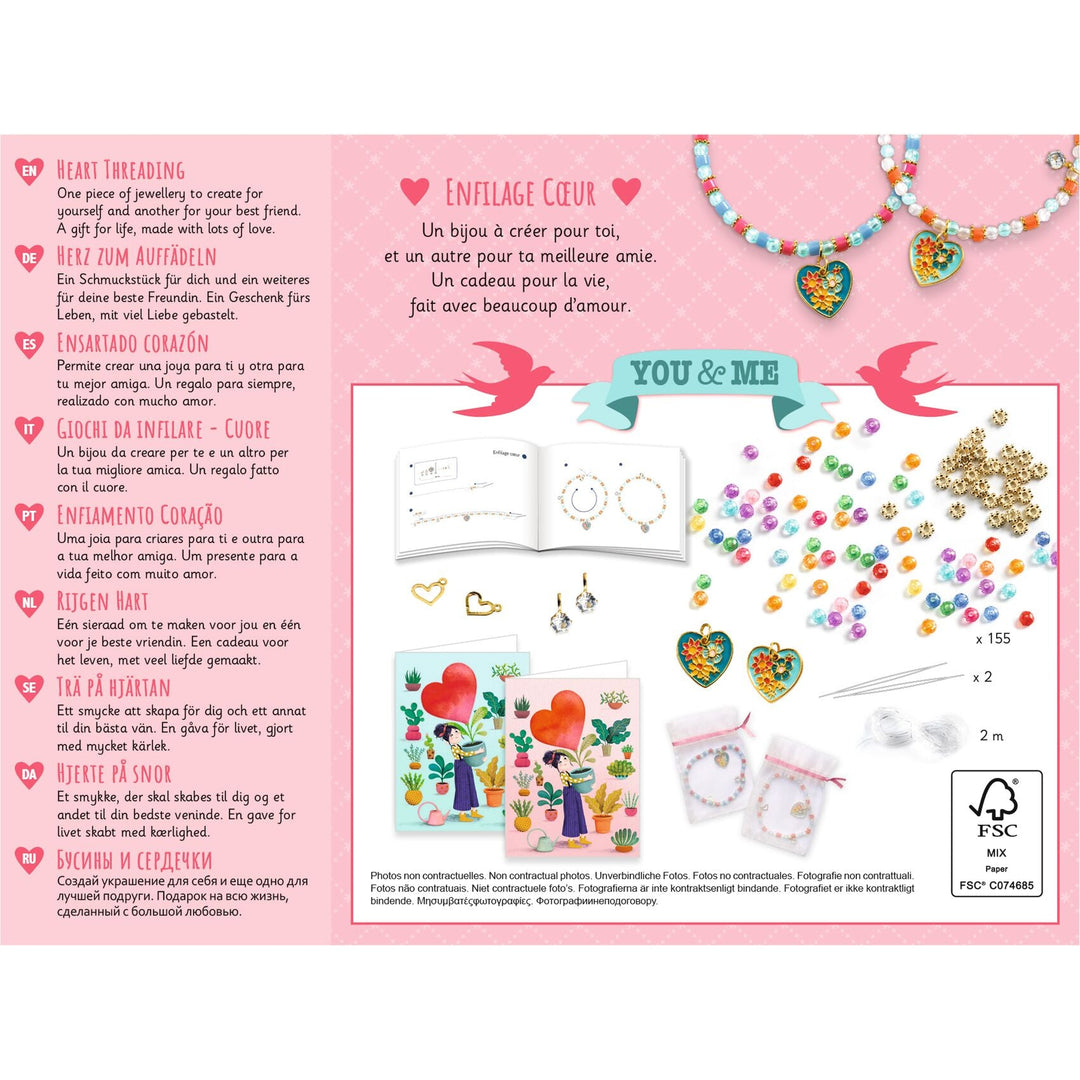 Djeco | Armbanden Maken | Heart 2 Heart | 6+ - Kleine Eland