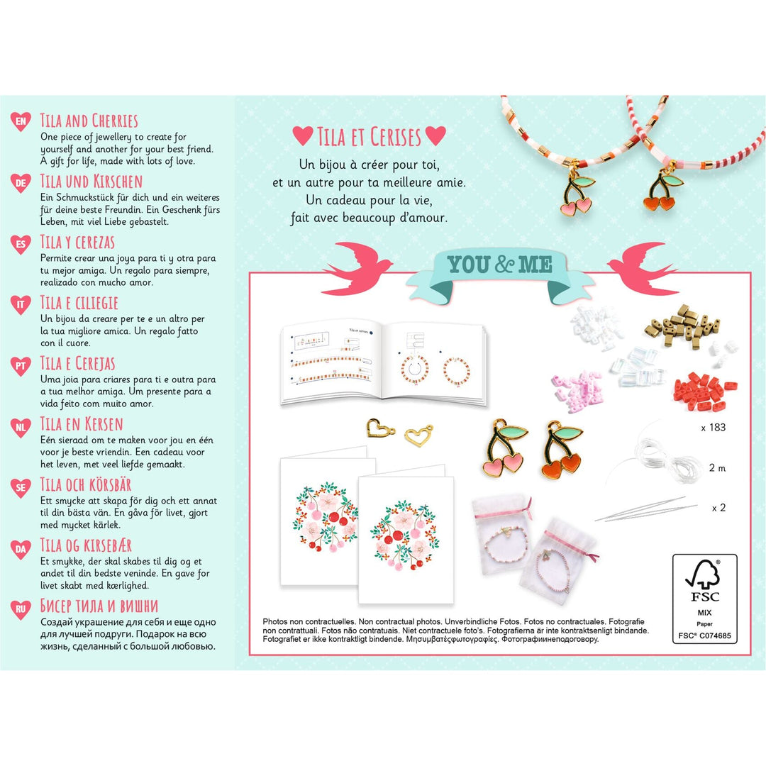 Djeco | Armbanden Maken | Tila and Cherries | 8+ - Kleine Eland