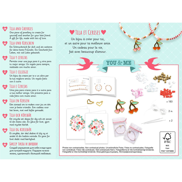 Djeco | Armbanden Maken | Tila and Cherries | 8+ - Kleine Eland