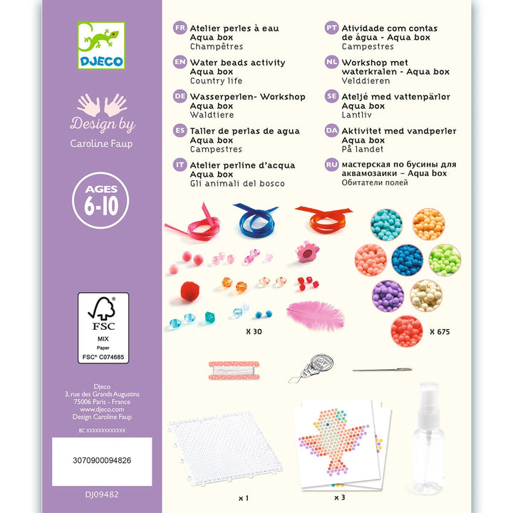 Djeco | Artistic Aqua | Country Charm | Waterparels | 6-10 jaar - Kleine Eland