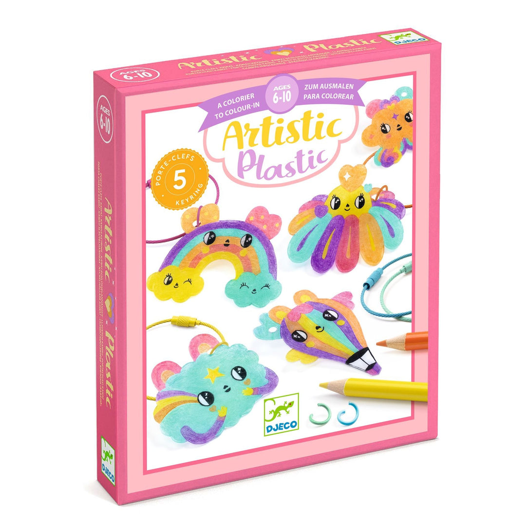 Djeco | Artistic | Kawaii Keyring | Krimpfolie Sleutelhangers | 6+ - Kleine Eland