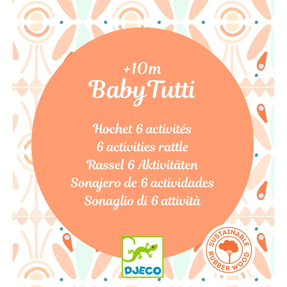 Djeco | BabyTutti | Rammelaar | 10 maanden+ - Kleine Eland