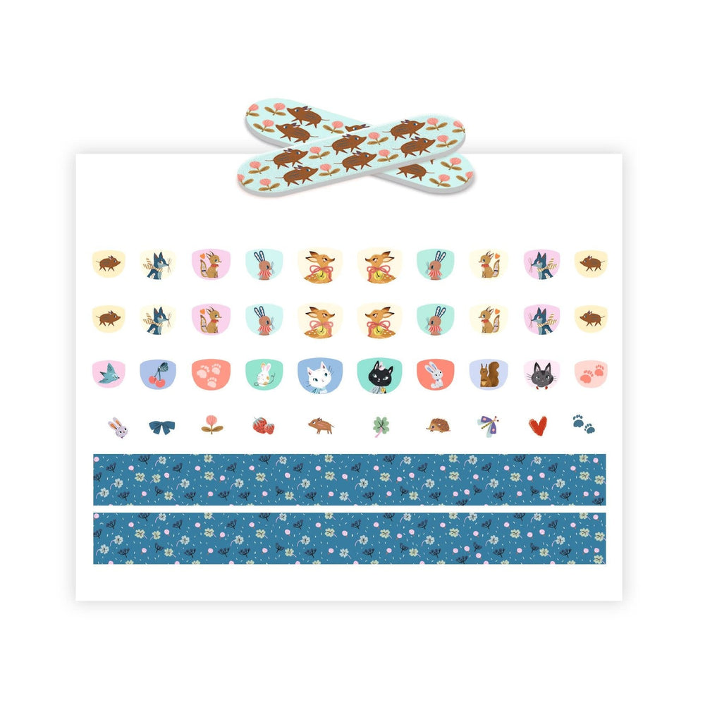 Djeco | Body Art | Nails Stickers | Schattig | 120 stickers | 3+ - Kleine Eland