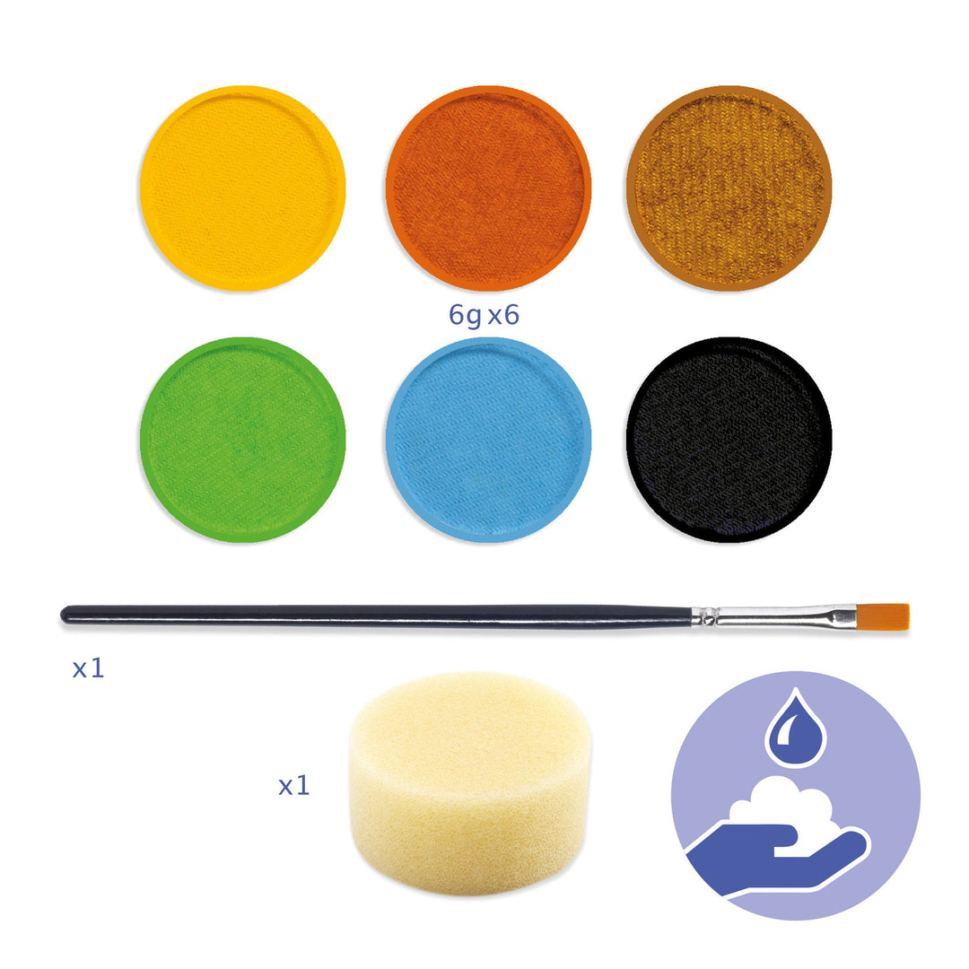 Djeco | Body Art | Schminck | Natuurlijke Kleuren | 3+ - Kleine Eland