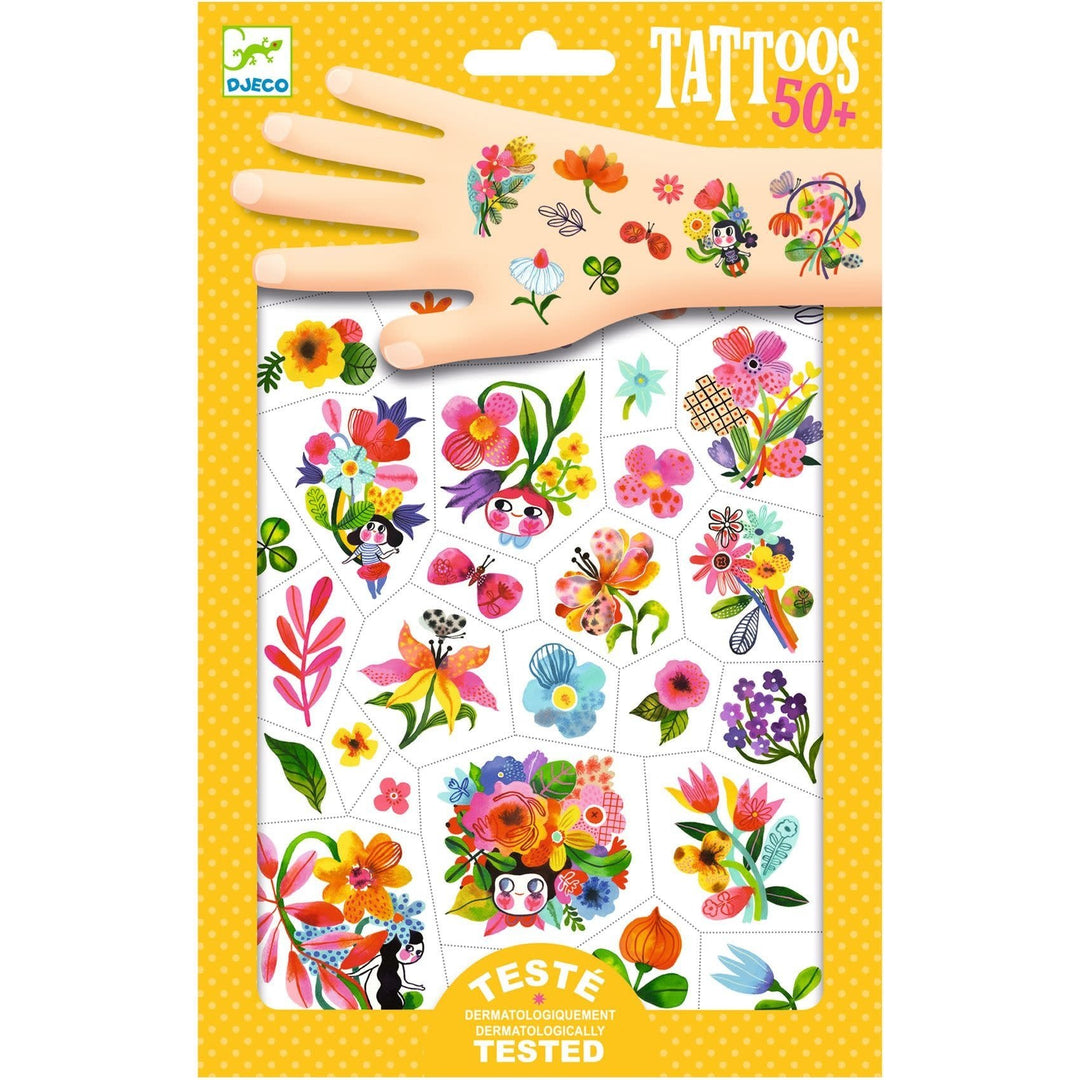 Djeco | Body Art | Tattoos | Aqua flor | 3+ - Kleine Eland