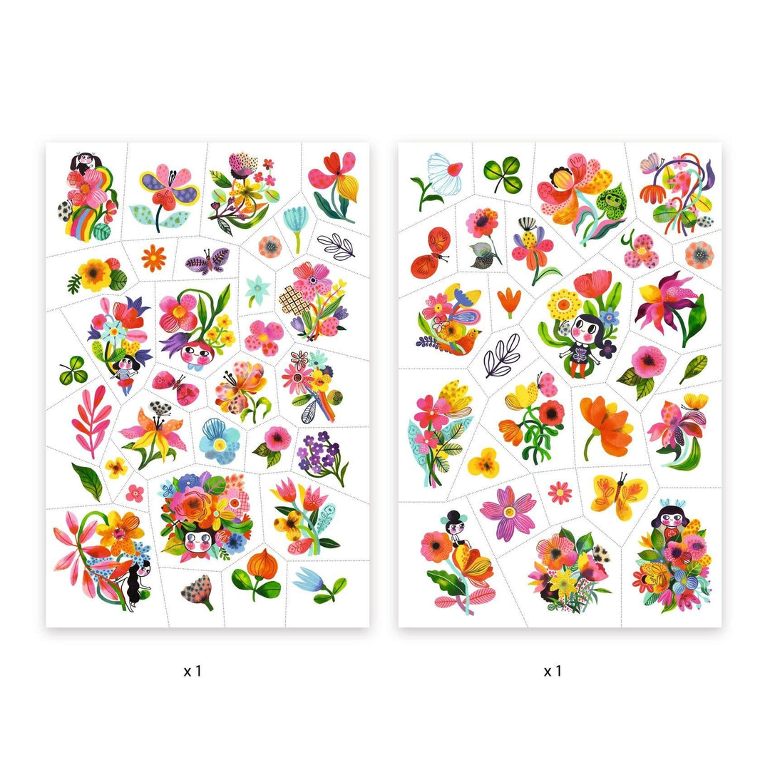 Djeco | Body Art | Tattoos | Aqua flor | 3+ - Kleine Eland