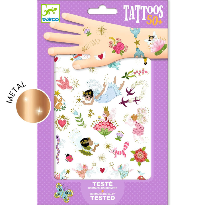 Djeco Body Art | Tattoos Feeën en Bloemen - Kleine Eland