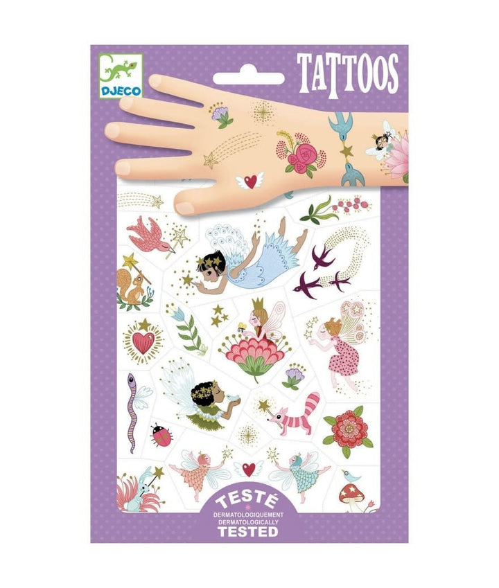 Djeco | Body Art | Tattoos | Feeën en Bloemen | 3+ - Kleine Eland