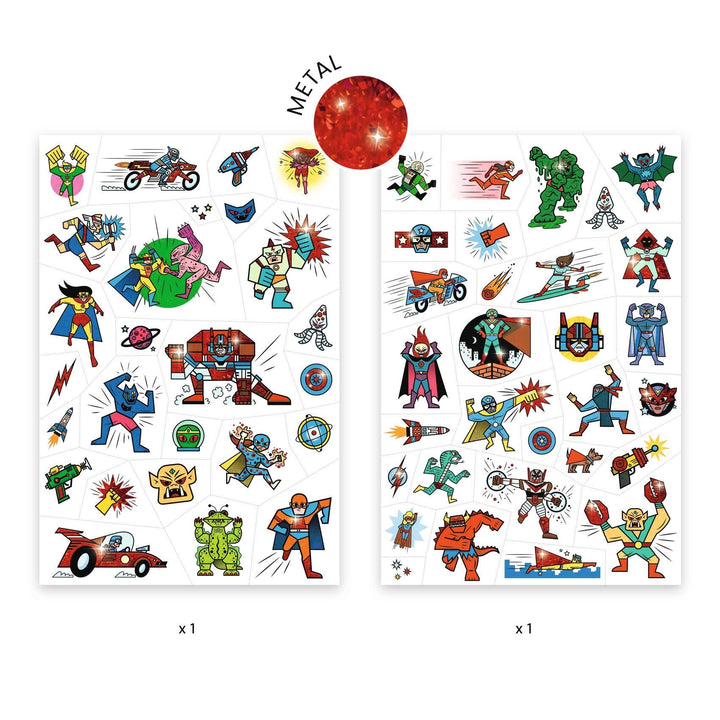 Djeco | Body Art | Tattoos | Heroes vs villains | 3+ - Kleine Eland
