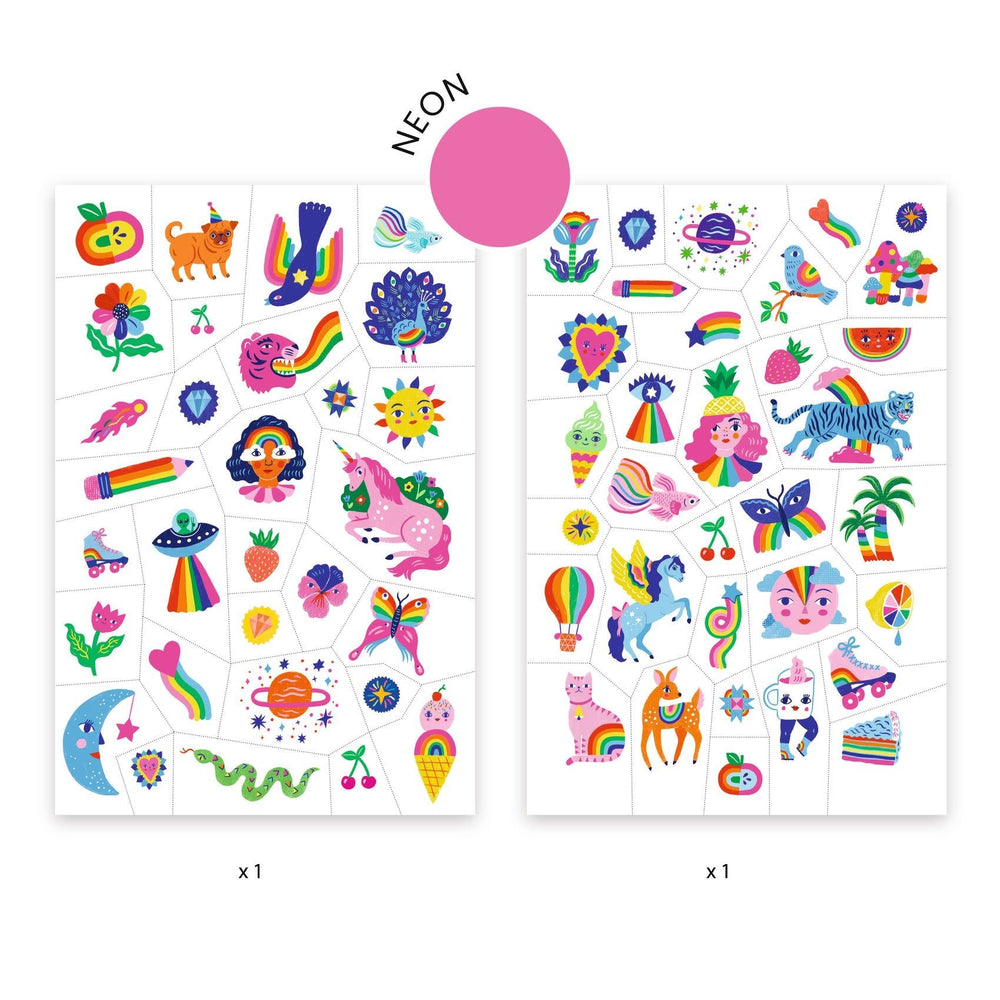 Djeco | Body Art | Tattoos | Rainbow | 3+ - Kleine Eland