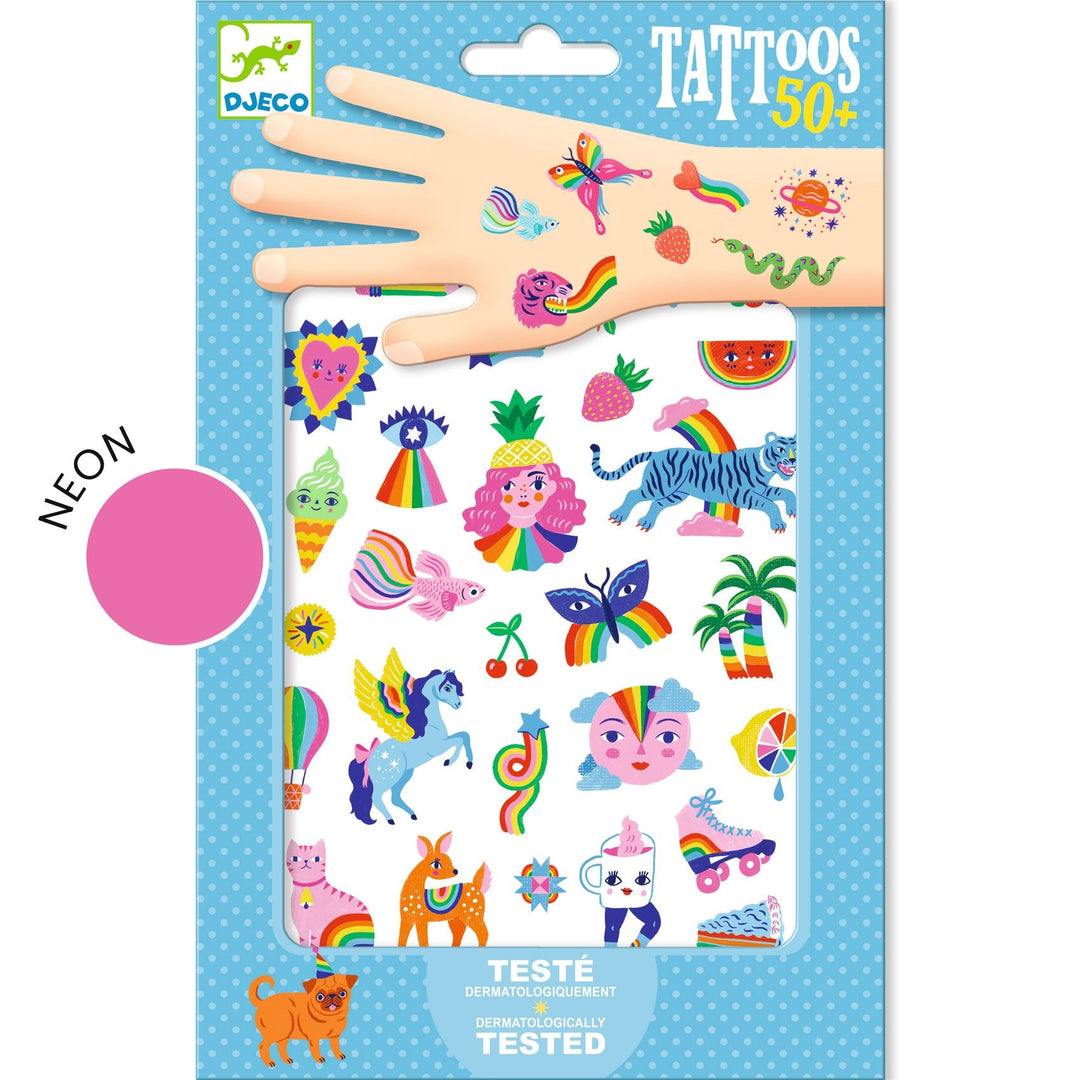 Djeco Body Art | Tattoos Rainbow - Kleine Eland