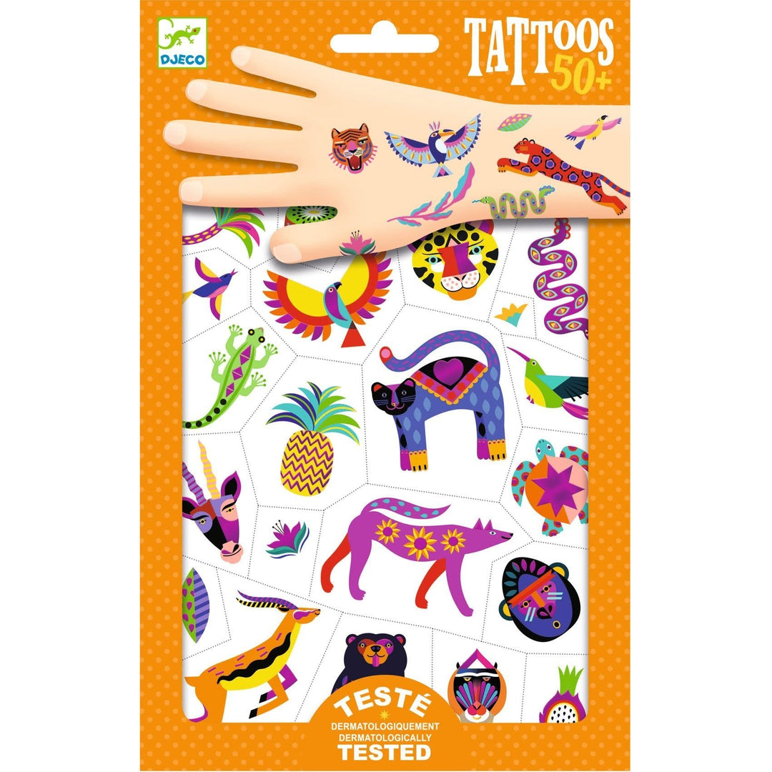 Djeco | Body Art | Tattoos | Wild beauty | 3+ - Kleine Eland