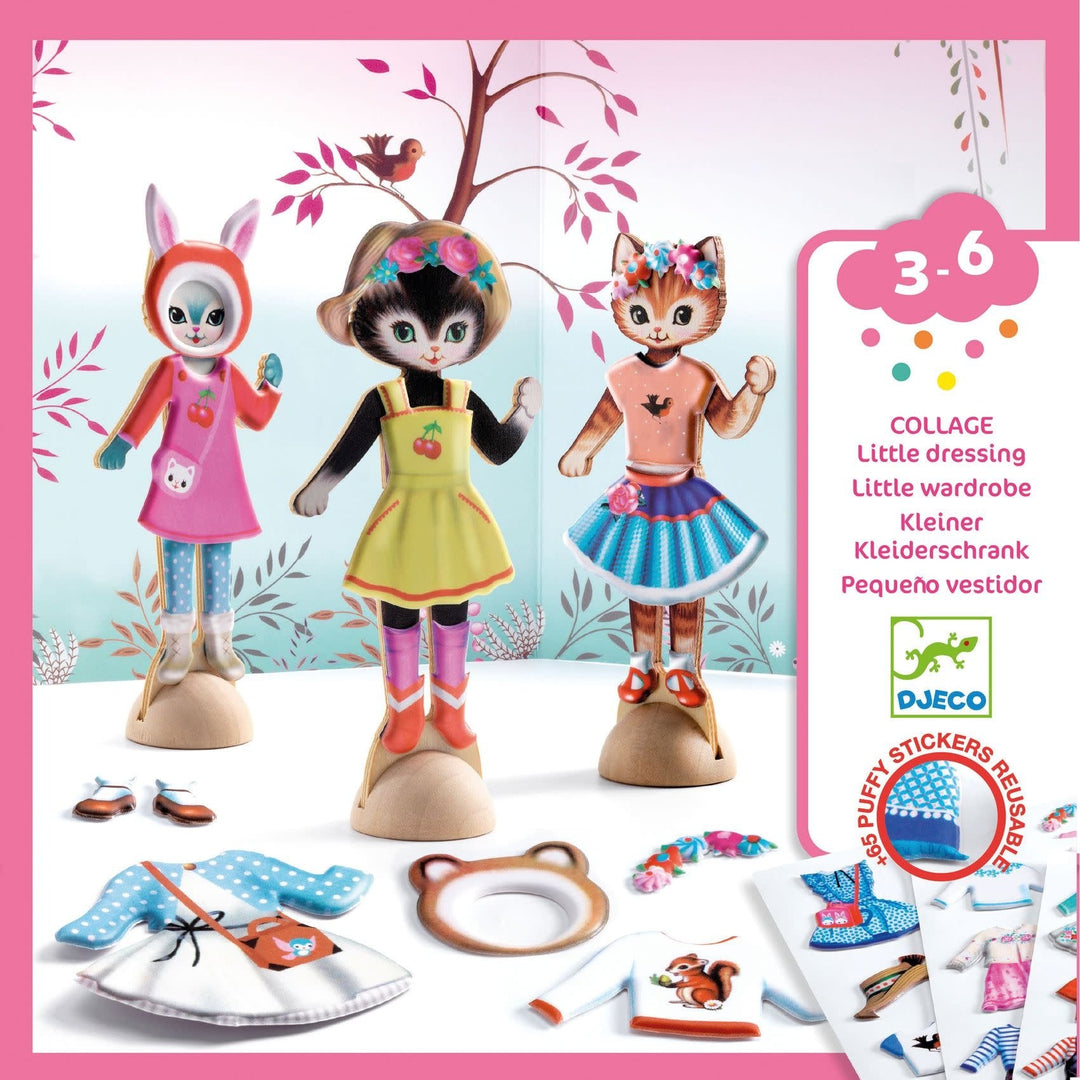 Djeco | Collage | Little wardrobe | 3 - 6 jaar - Kleine Eland