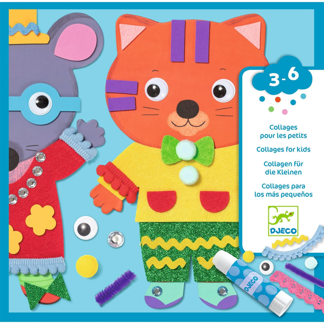 Djeco | Collages | Little Sweethearts | 3 - 6 jaar - Kleine Eland