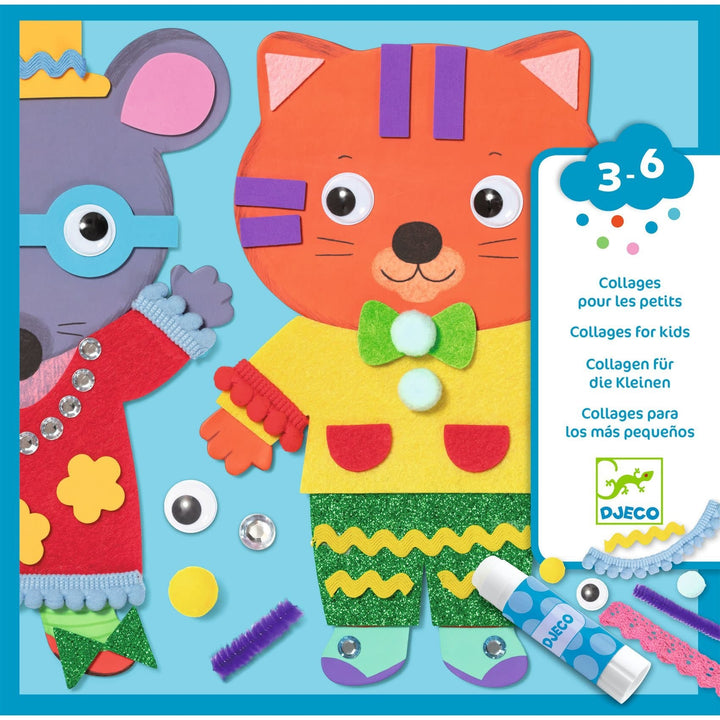 Djeco | Collages | Little Sweethearts | 3 - 6 jaar - Kleine Eland