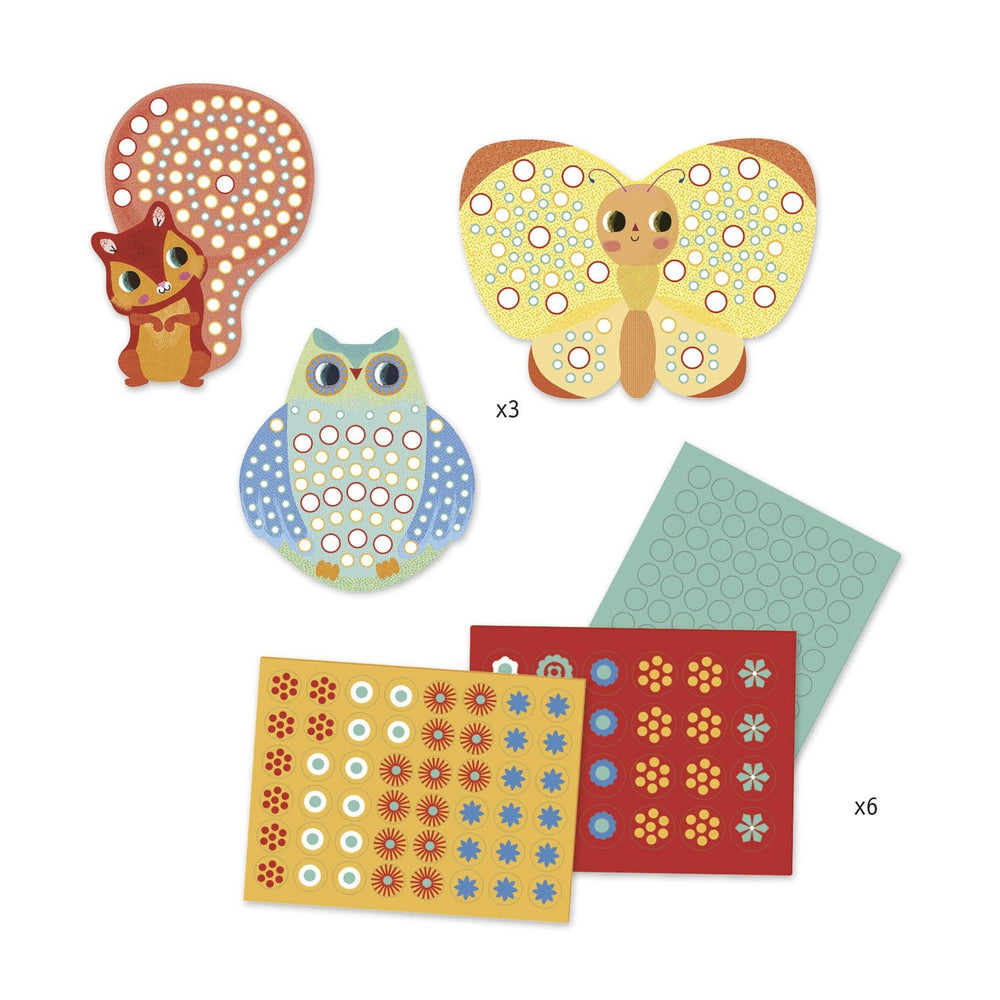 Djeco | Collages | Mozaïeken | Milfiori | 3 - 6 jaar - Kleine Eland