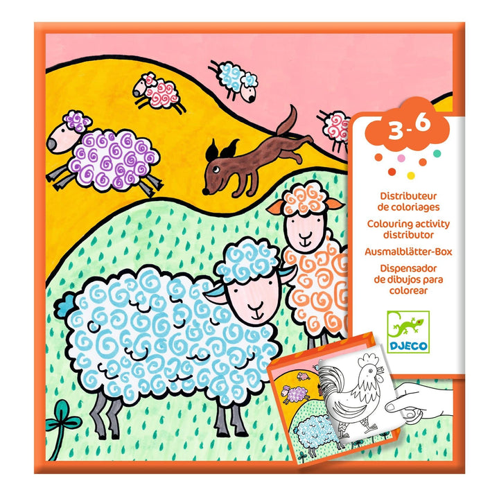 Djeco | Colouring Activity | Kleurverdeler | Boerderij | 3 - 6 jaar - Kleine Eland