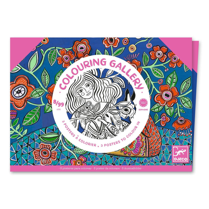 Djeco | Colouring Gallery | Blooms | 8+ - Kleine Eland