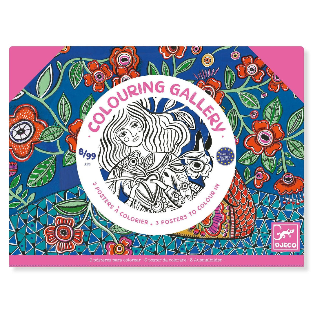Djeco | Colouring Gallery | Blooms | 8+ - Kleine Eland