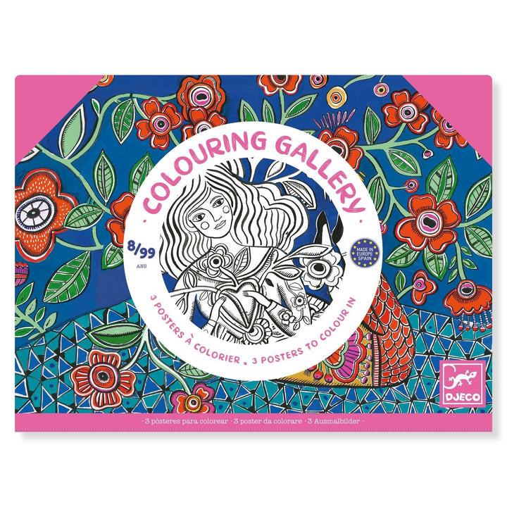 Djeco | Colouring Gallery | Blooms | 8+ - Kleine Eland