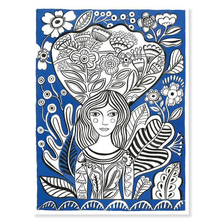 Djeco | Colouring Gallery | Blooms | 8+ - Kleine Eland