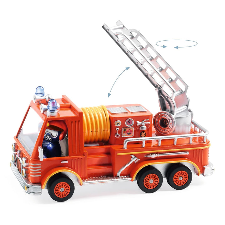 Djeco | Crazy Motors | Metalen Auto | Captain Fire | 11,5 cm | 3+ - Kleine Eland