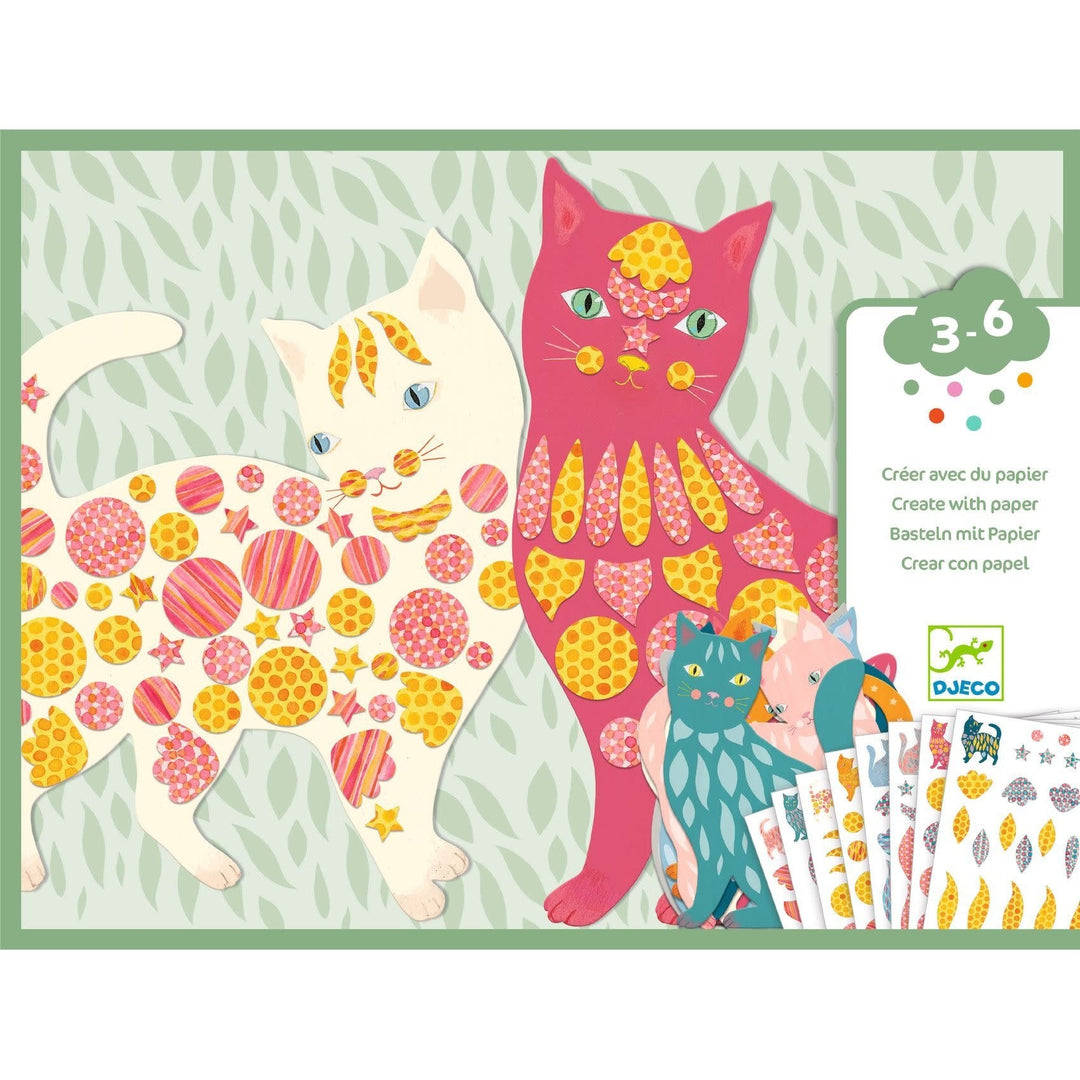 Djeco | Create with Paper | Elodie's Cute Cats | 3 - 6 jaar - Kleine Eland