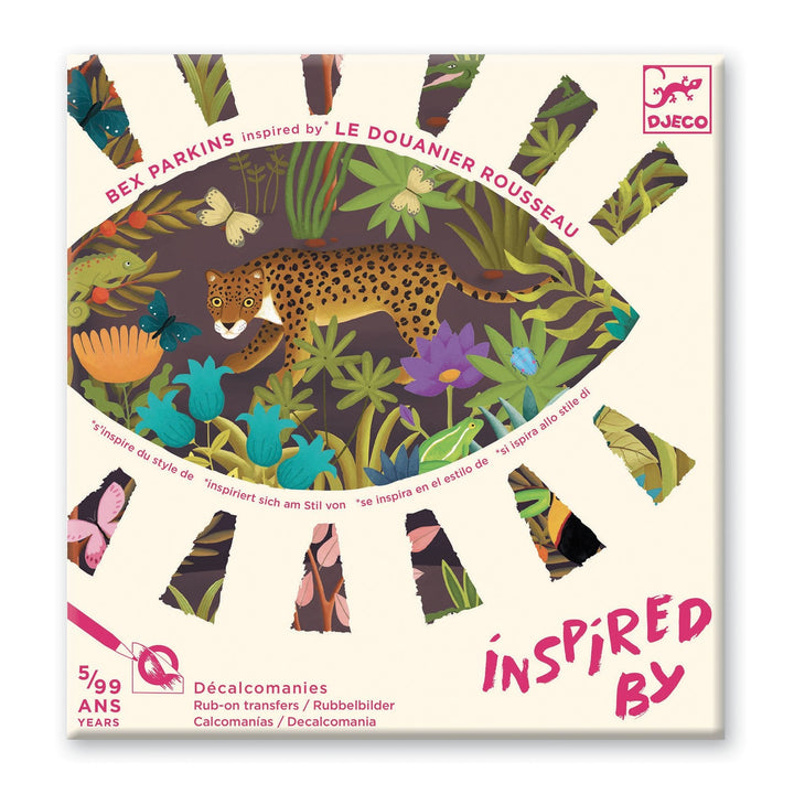 Djeco | Create with Stickers | Inspired by | Douanier Rousseau | 5 - 99 jaar - Kleine Eland
