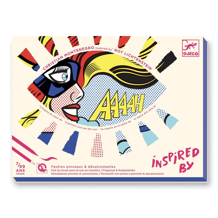 Djeco | Create with Stickers | Inspired by | Roy Lichtenstein | 7 - 99 jaar - Kleine Eland
