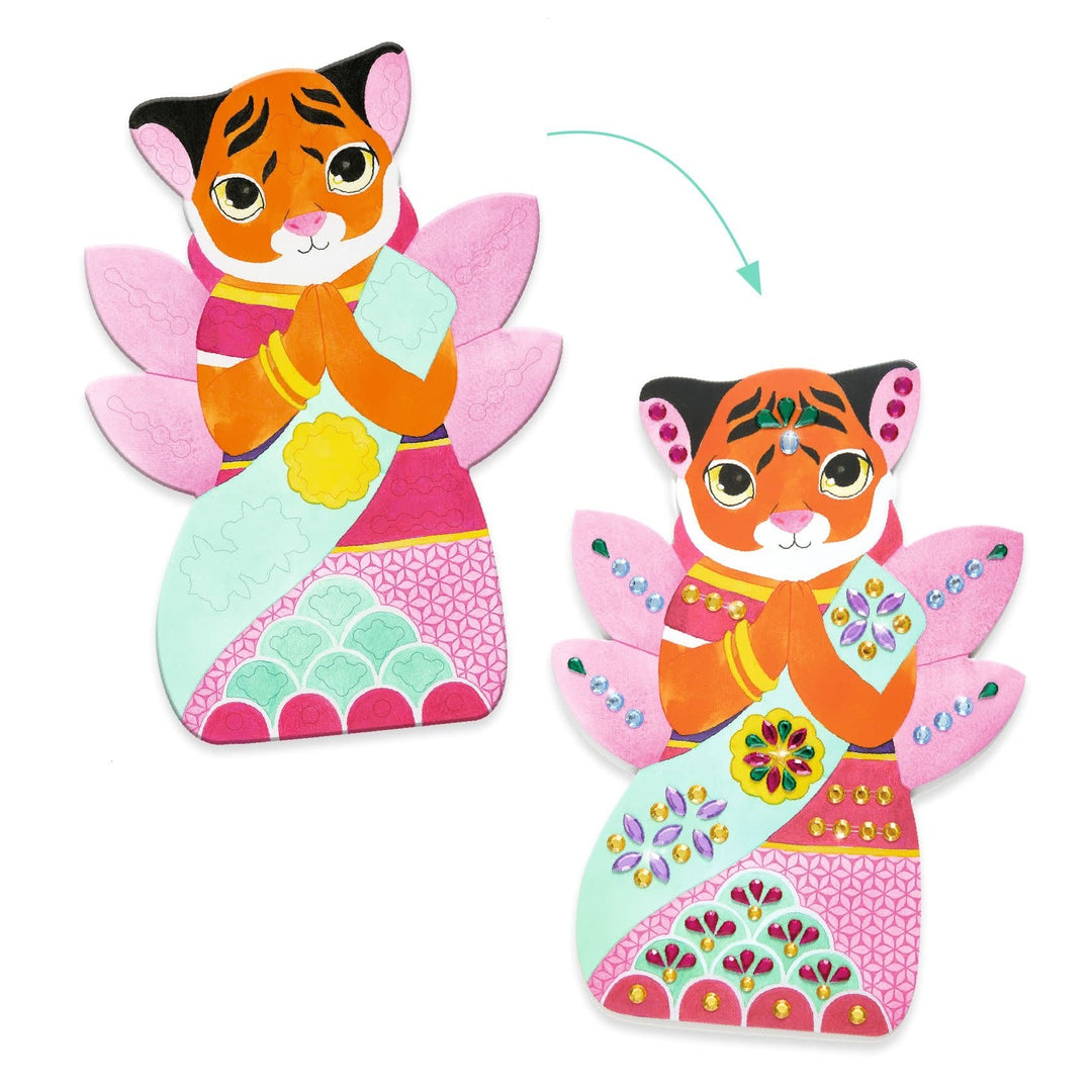 Djeco | Create With Stickers | Rhinestones | 3 - 6 jaar - Kleine Eland