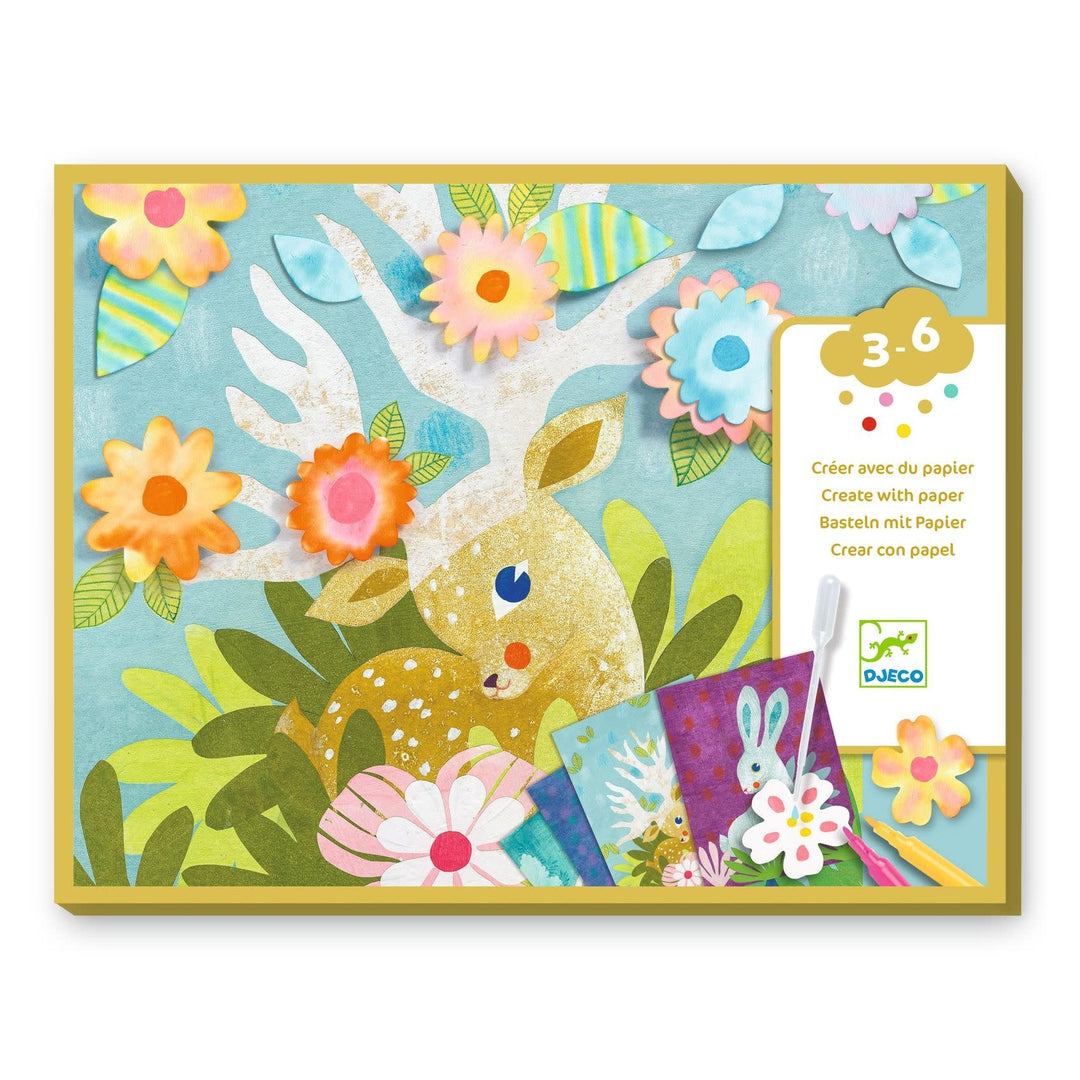 Djeco | Creatief met Papier | Vloeipapier | 3 - 6 jaar - Kleine Eland