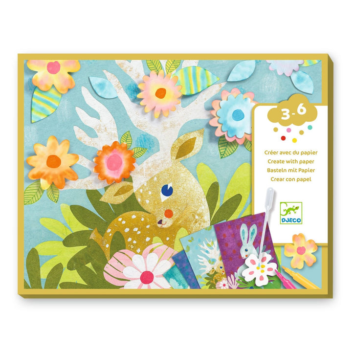 Djeco | Creatief met Papier | Vloeipapier | 3 - 6 jaar - Kleine Eland