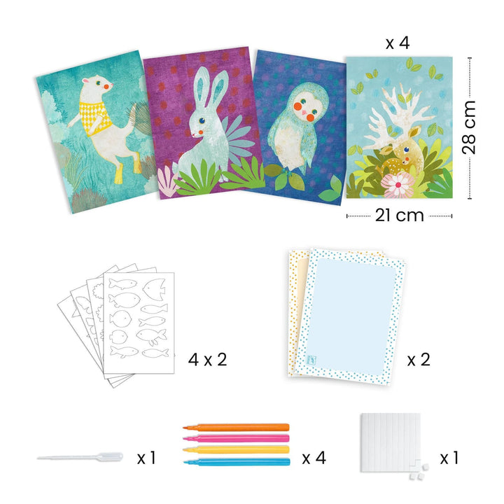 Djeco | Creatief met Papier | Vloeipapier | 3 - 6 jaar - Kleine Eland