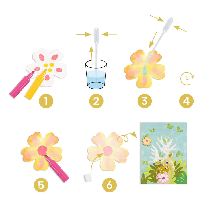 Djeco | Creatief met Papier | Vloeipapier | 3 - 6 jaar - Kleine Eland