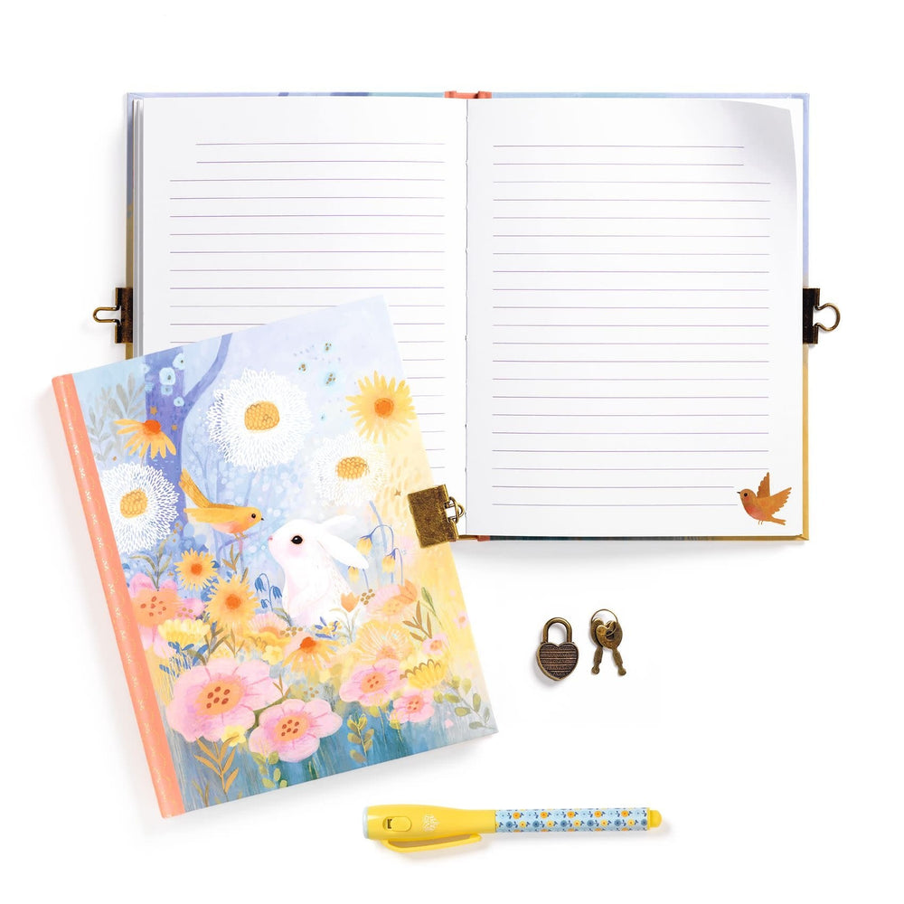 Djeco | Dagboek met Geheimschriftpen | 19,5 cm | Kendra | 8+ - Kleine Eland