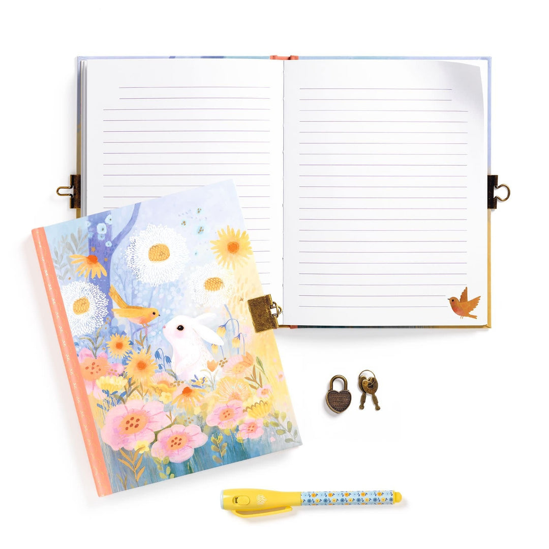 Djeco | Dagboek met Geheimschriftpen | 19,5 cm | Kendra | 8+ - Kleine Eland