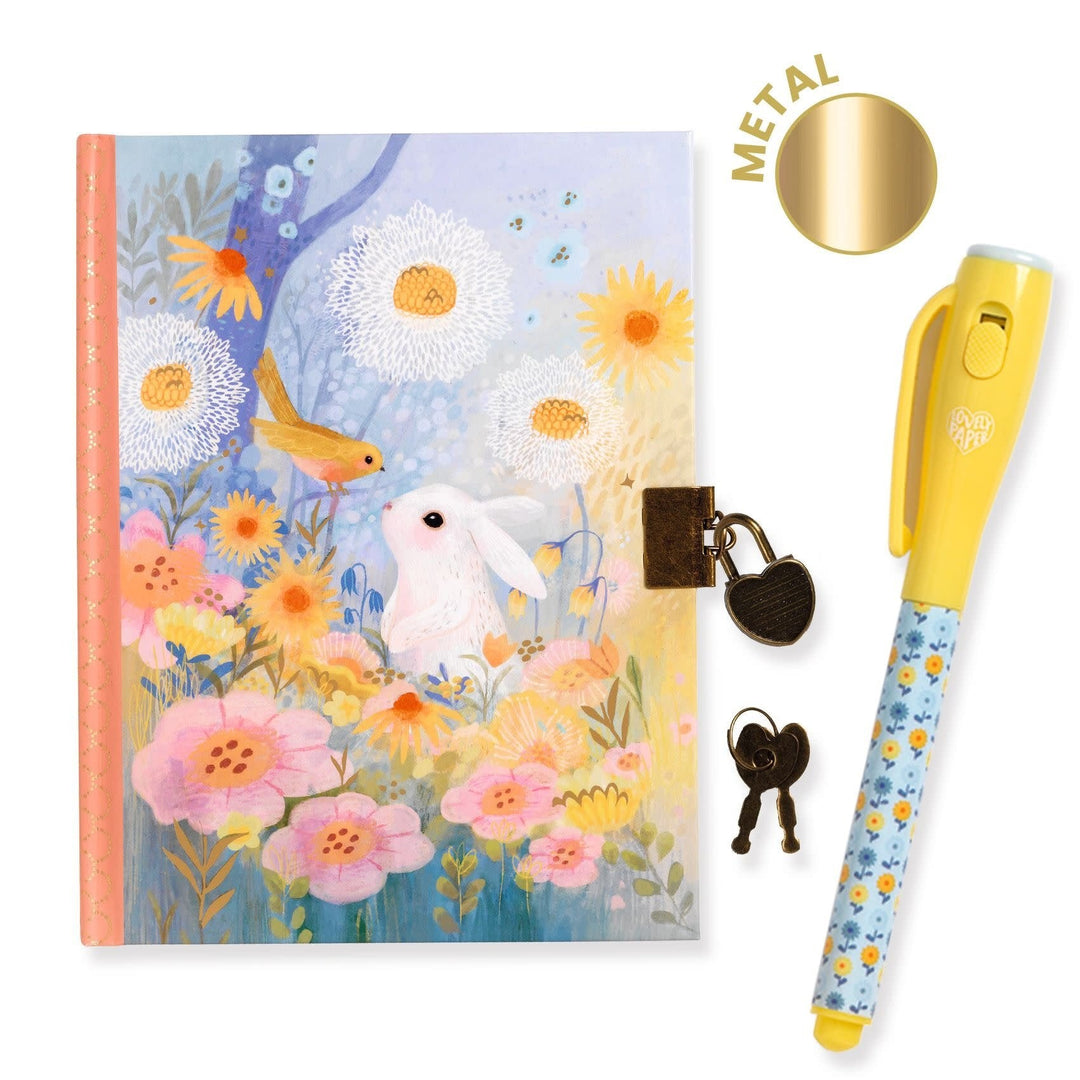 Djeco | Dagboek met Geheimschriftpen | 19,5 cm | Kendra | 8+ - Kleine Eland
