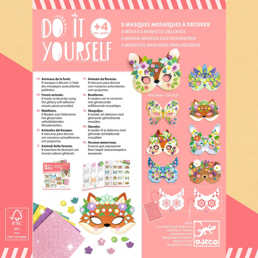 Djeco | Do it Yourself | Maskers Bosdieren | 4+ - Kleine Eland