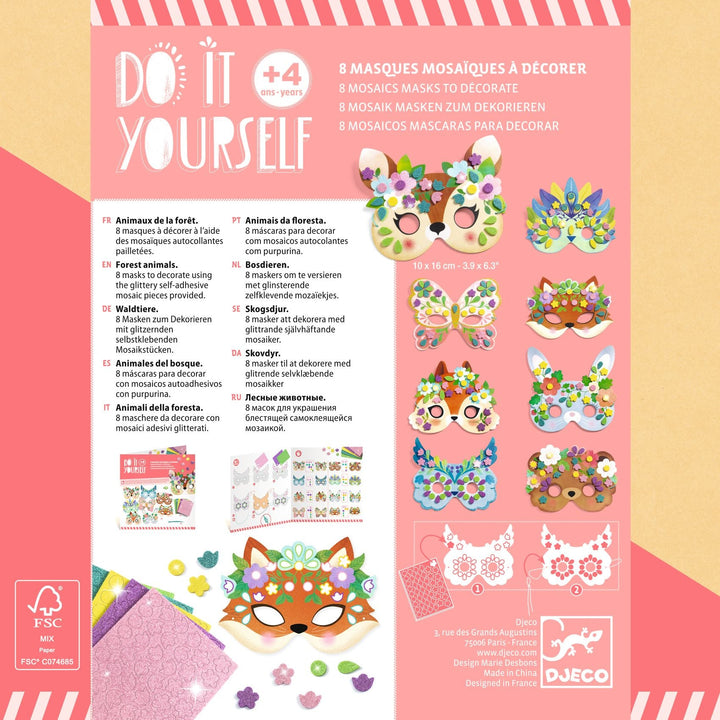 Djeco | Do it Yourself | Maskers Bosdieren | 4+ - Kleine Eland