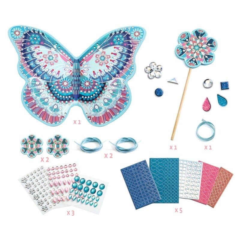 Djeco | Do it Yourself | Mosaics &amp; Stickers | Like a fairy | 5+ - Kleine Eland