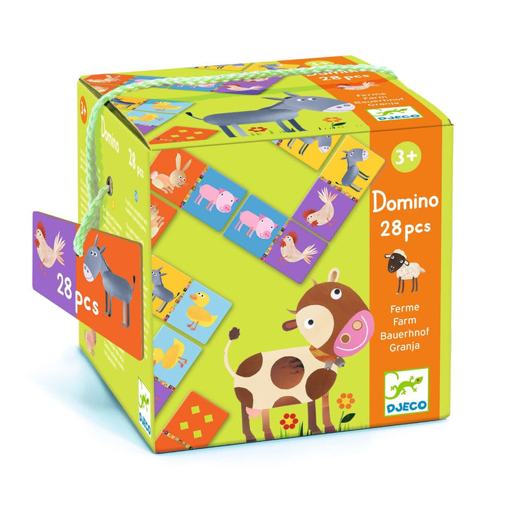 Djeco | Domino | Farm | 28 delig | 3+ - Kleine Eland