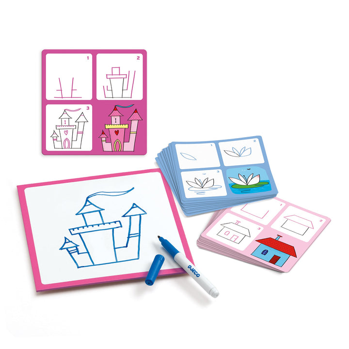 Djeco | Eduludo | Drawing Step by Step | Joséphine &amp; Co | 4 - 6 jaar - Kleine Eland