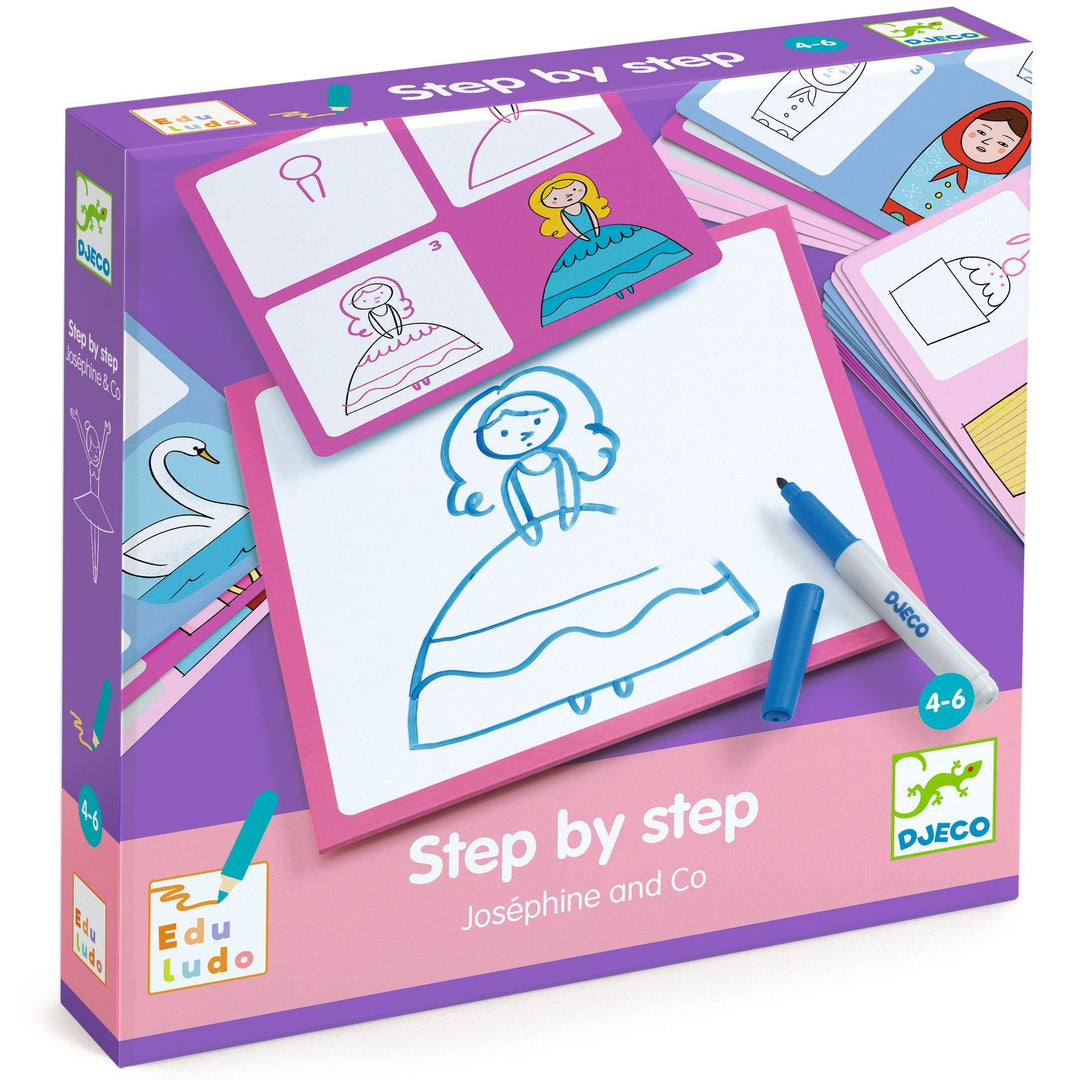 Djeco | Eduludo | Drawing Step by Step | Joséphine &amp; Co | 4 - 6 jaar - Kleine Eland